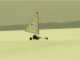 old yacht Lake Lefroy
