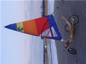 First windsurfer sail