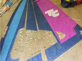 recutting 10cate sail for landyachts