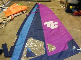 recutting 10cate sail for landyachts