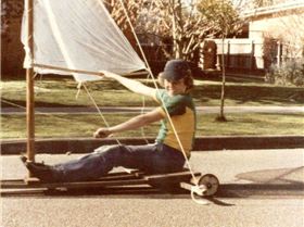 Circa 1976 age 10 frame made from garden stakes