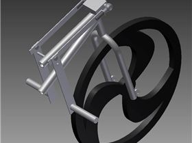 Front wheel mounting and steering