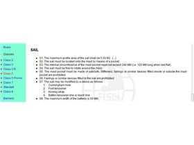 class5 sail specs