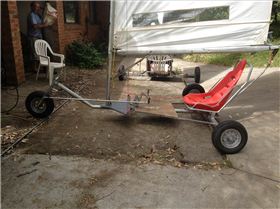 Windsurfer Mast removed, stayed moth mast replacement