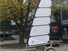 Land yacht first time fully riged