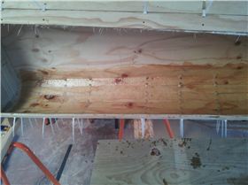 13 First coat of glass cable ties still in