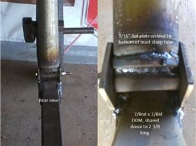Mast step rearpost