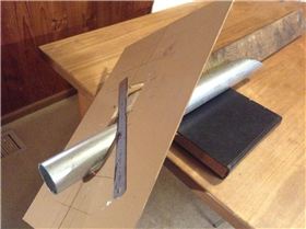 Cut spine at 60 degrees