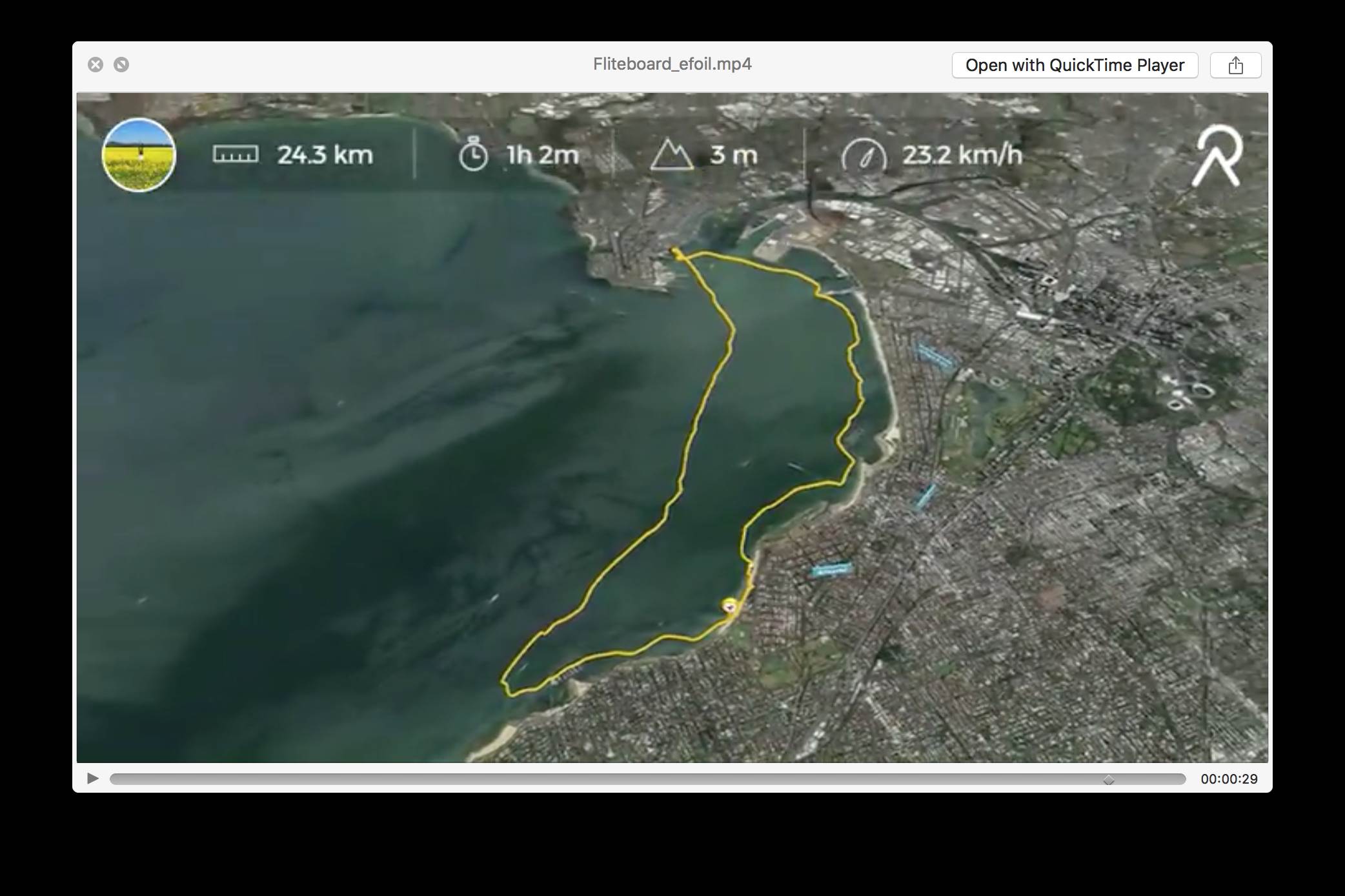 Elwood to Williamstown to Brighton to Elwood nonstop.