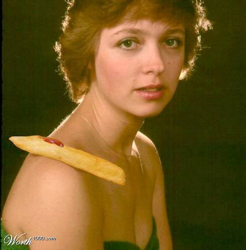 This Chick Has a Giant Chip on her shoulder