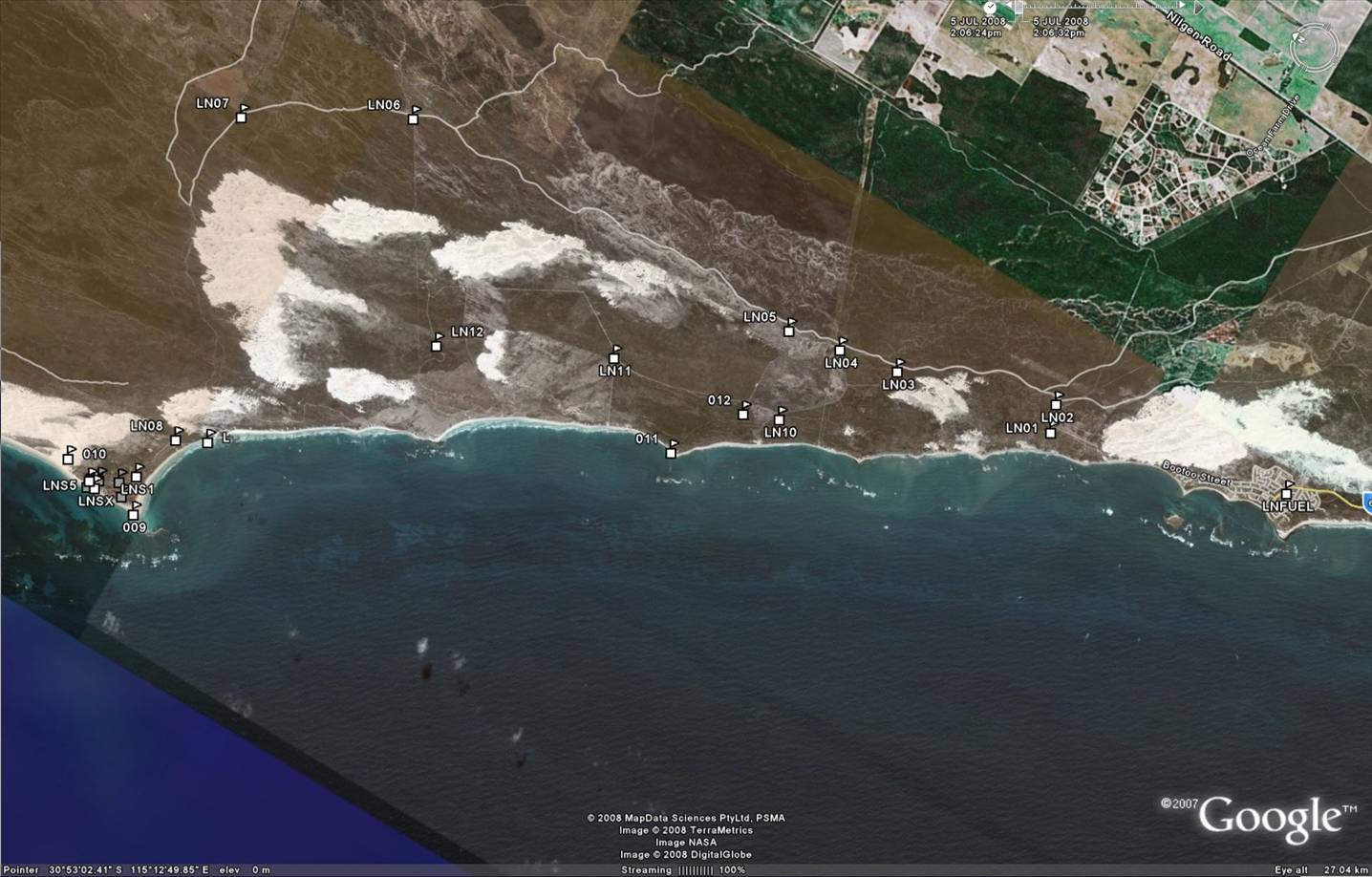 My waypoints to Wedge