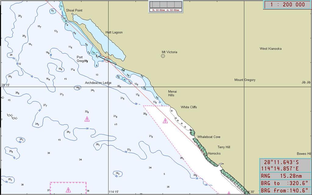 Horracks to Port Gregory - 15nm