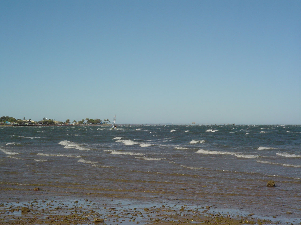 Looking from Pelican to Woody Point jetty