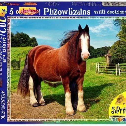 917115450-jigsaw puzzle, featuring a photo of a obnoxious looking, but otherwise kind-hearted shire 