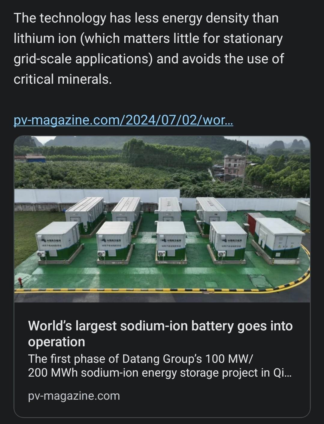 https://www.pv-magazine.com/2024/07/02/worlds-largest-sodium-ion-battery-goes-into-operation/
