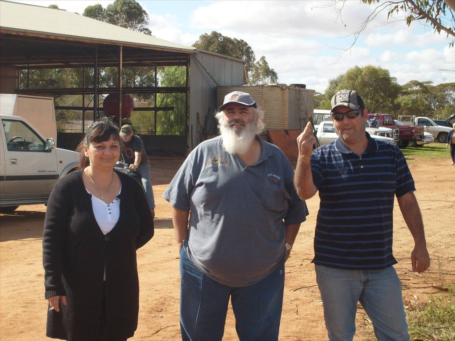 went to a show out back of Loxton