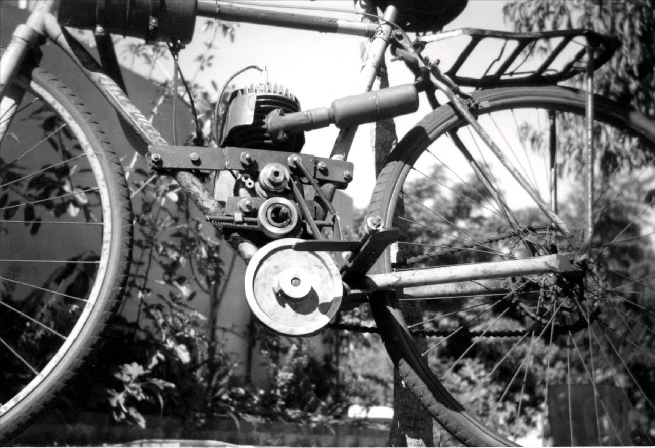 Pweedas first motor bike