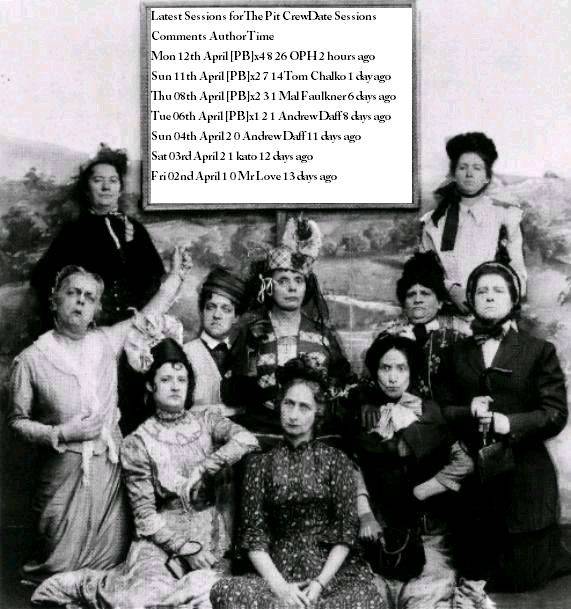 black and white oldies pit crew