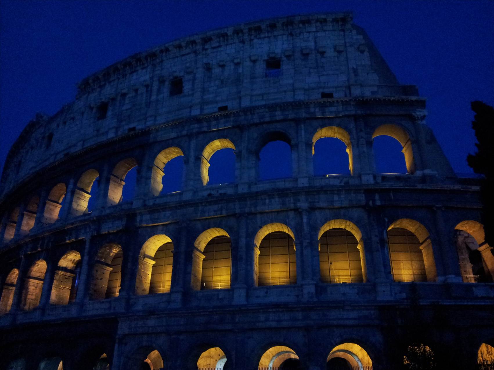 Colosseum by night