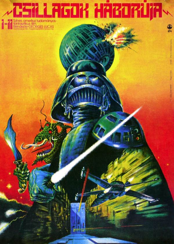 77 painted star wars movie poster from Hungary!