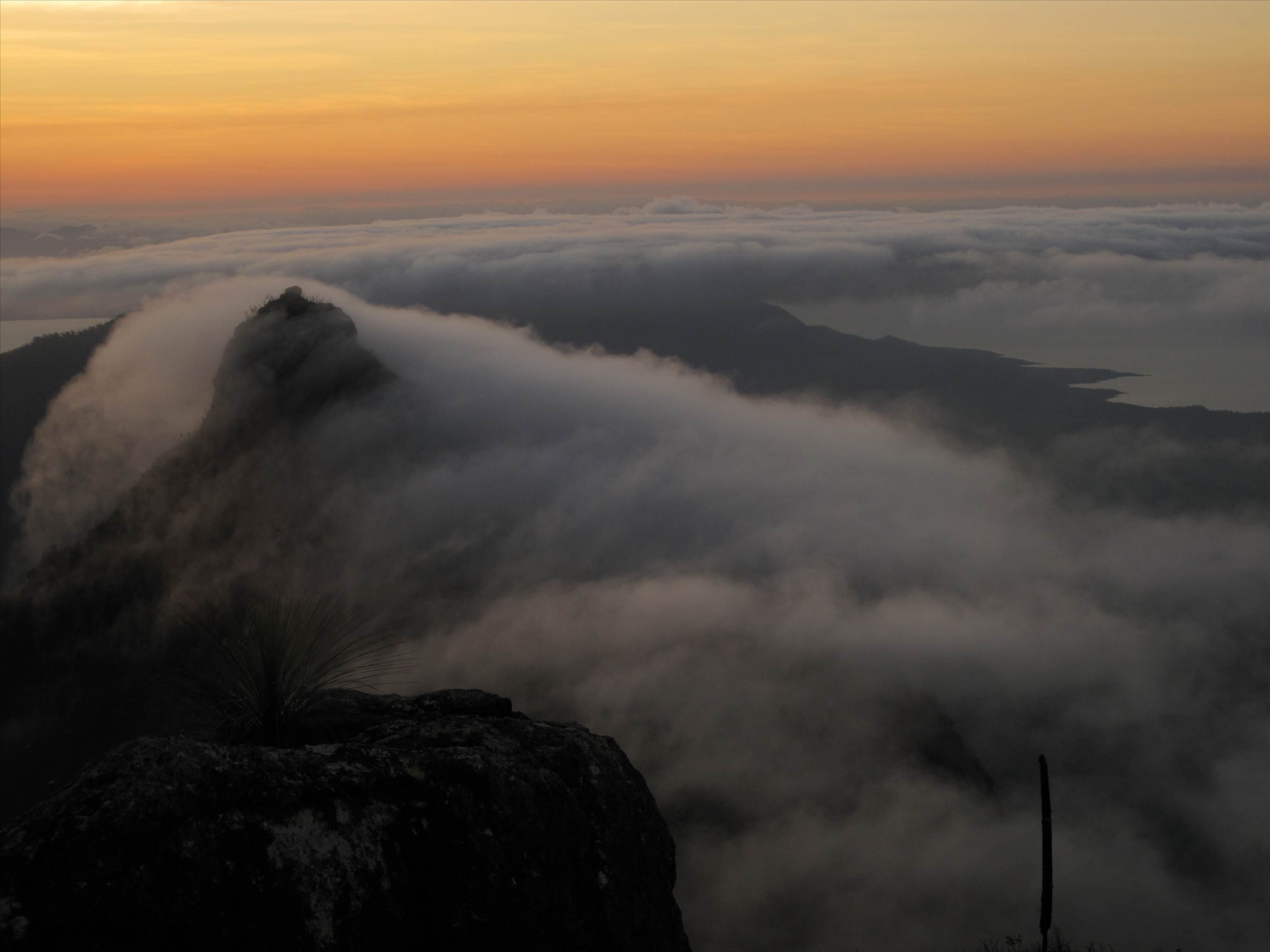 Sunset over Mount Bowen