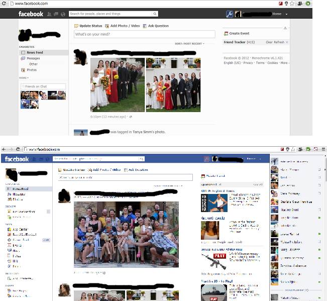FB with/without socialfixer