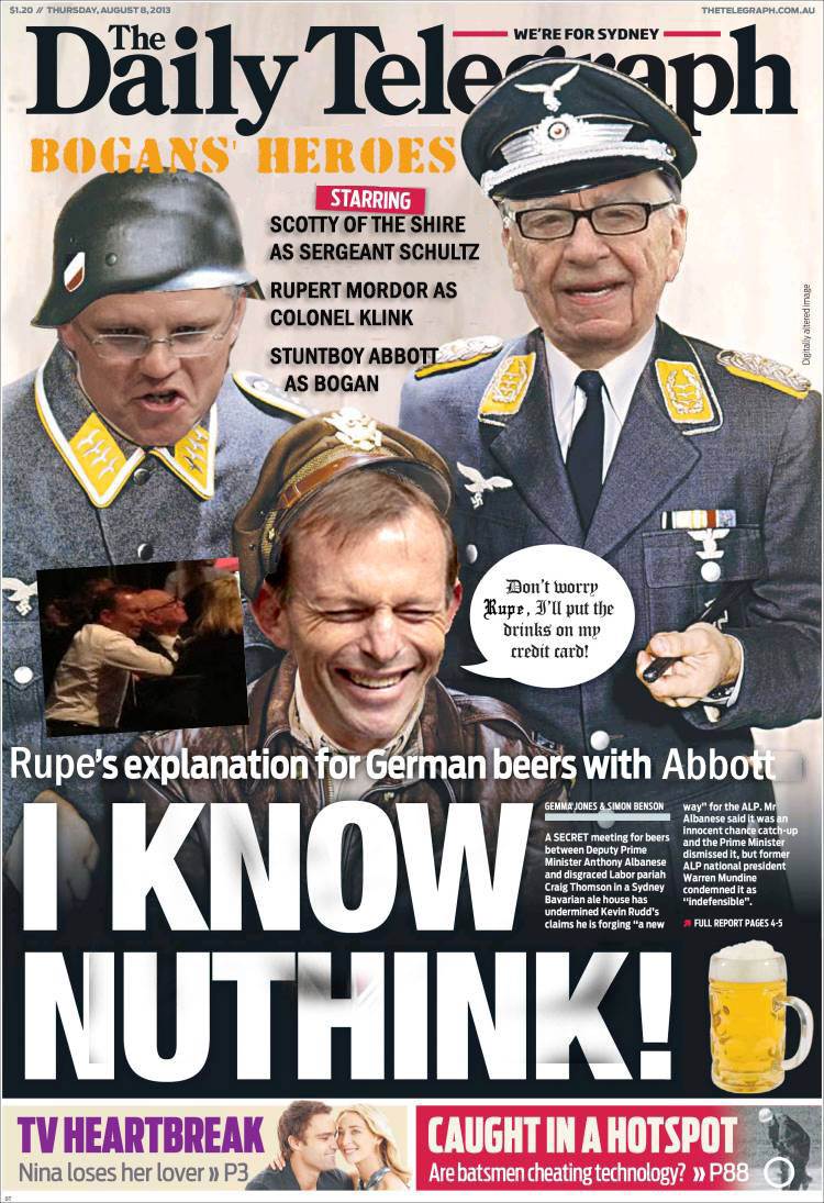 au daily telegraph nazi bogan-heroes
