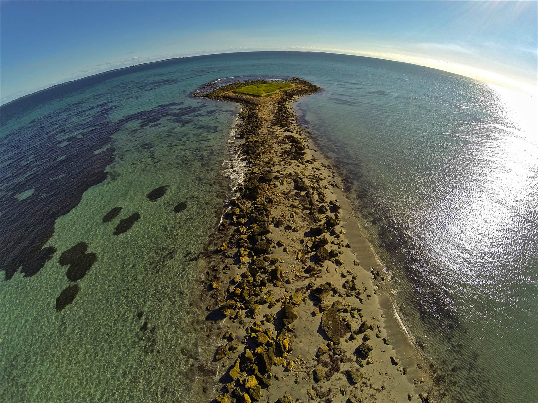 Woodmans Point from above