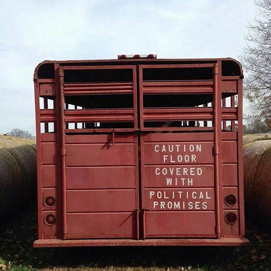 funny-cow-truck-poop-sign-politics