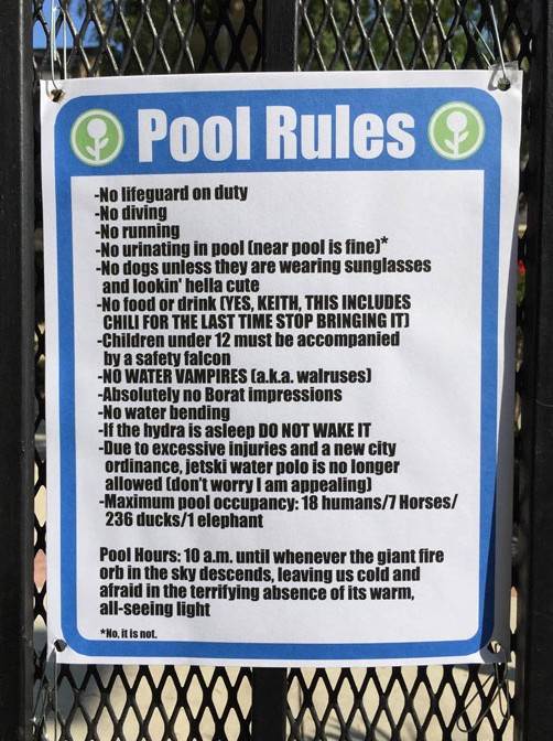 funny-pool-rules-sign-fence-summer