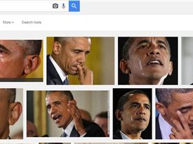 Obama cries