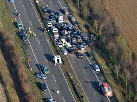 Autobahn pile up