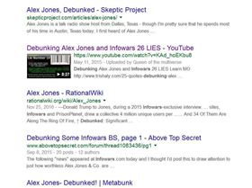 Alex Jones search