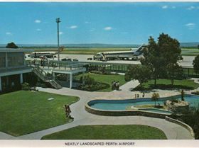 neatly landscaped perth airport