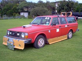 My Kids hotted up the beach jalopy