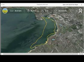 Elwood to Williamstown to Brighton to Elwood nonstop.