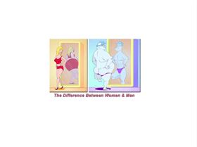 The difference between men and women.