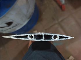 Mast, fuselage, mast plate