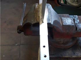 Mast and fuselage assembled