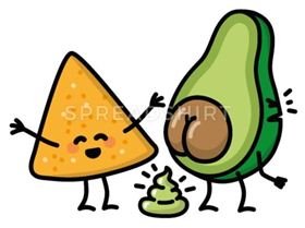 avocado-turd-tortilla-chips-guacamole-shit-vegan-mouse-pad