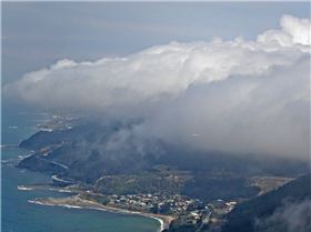 Mt Mitchell in cloud