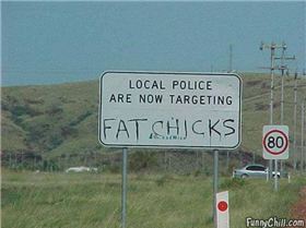 Police targeting ... signs