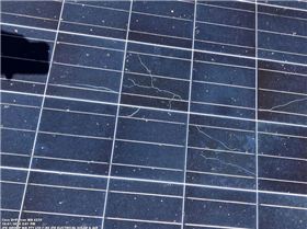 solar panel "snail trails"