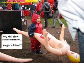 kid with blow up doll 2