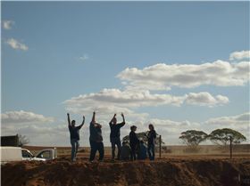 went to a show out back of Loxton