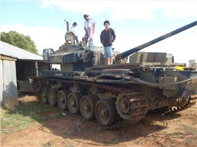 went to a show out back of Loxton