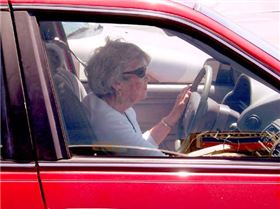 old lady driver