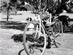 Pweedas first motor bike