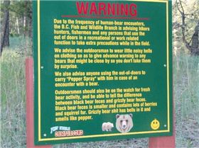 Bear sign
