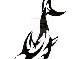 Streamline Shark Tattoo by CaptainMorwen